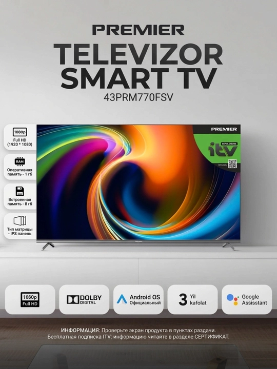 Premier | 43PRM770FSV FHD | Smart Voice televizori - 
