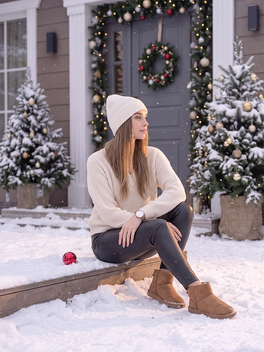 Ayollar bosh kiyimi va qizlar uchun qishki shapka Snowl Liana
