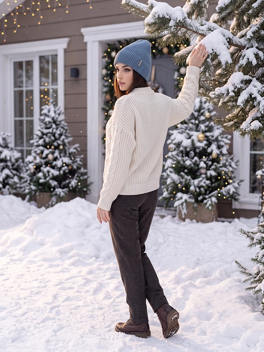 Ayollar bosh kiyimi va qizlar uchun qishki shapka Snowl Liana