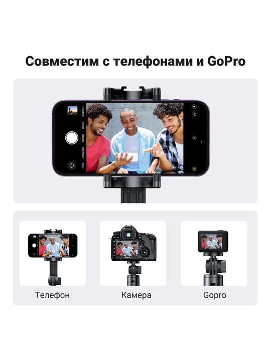 UGREEN Селфи палка Монопод Штатив Tripod LP586 15062