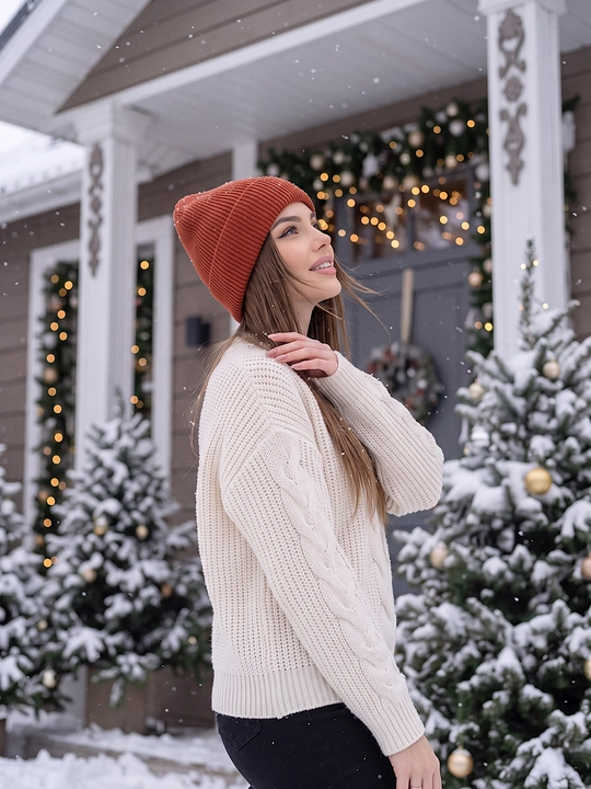Ayollar bosh kiyimi va qizlar uchun qishki shapka Snowl Liana