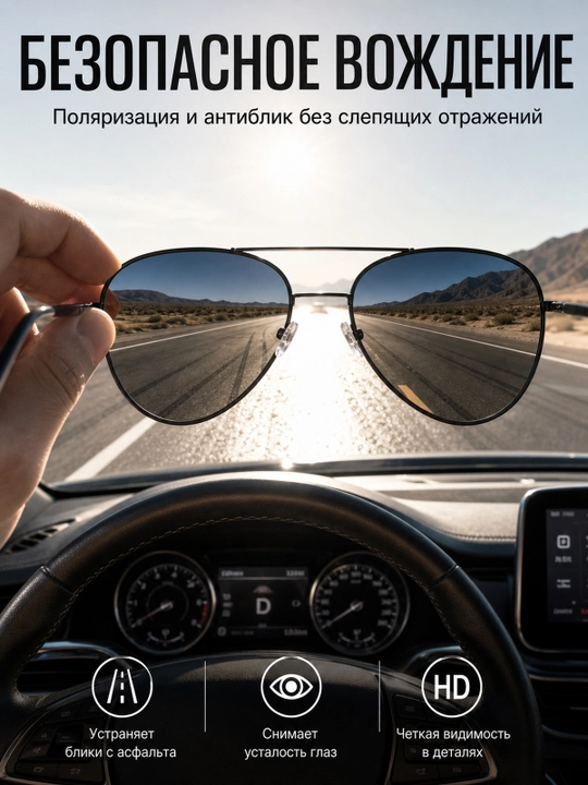 Солнцезащитные очки хамелеон унисекс, фотохромные, мужские и женские
