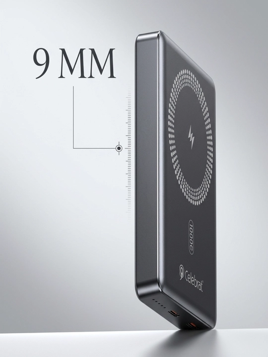 Power bank 10000 mAh, magnitli, 15W simsiz zaryad, 20W PD