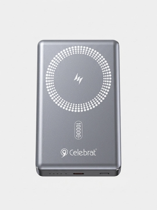 Power bank 10000 mAh, magnitli, 15W simsiz zaryad, 20W PD