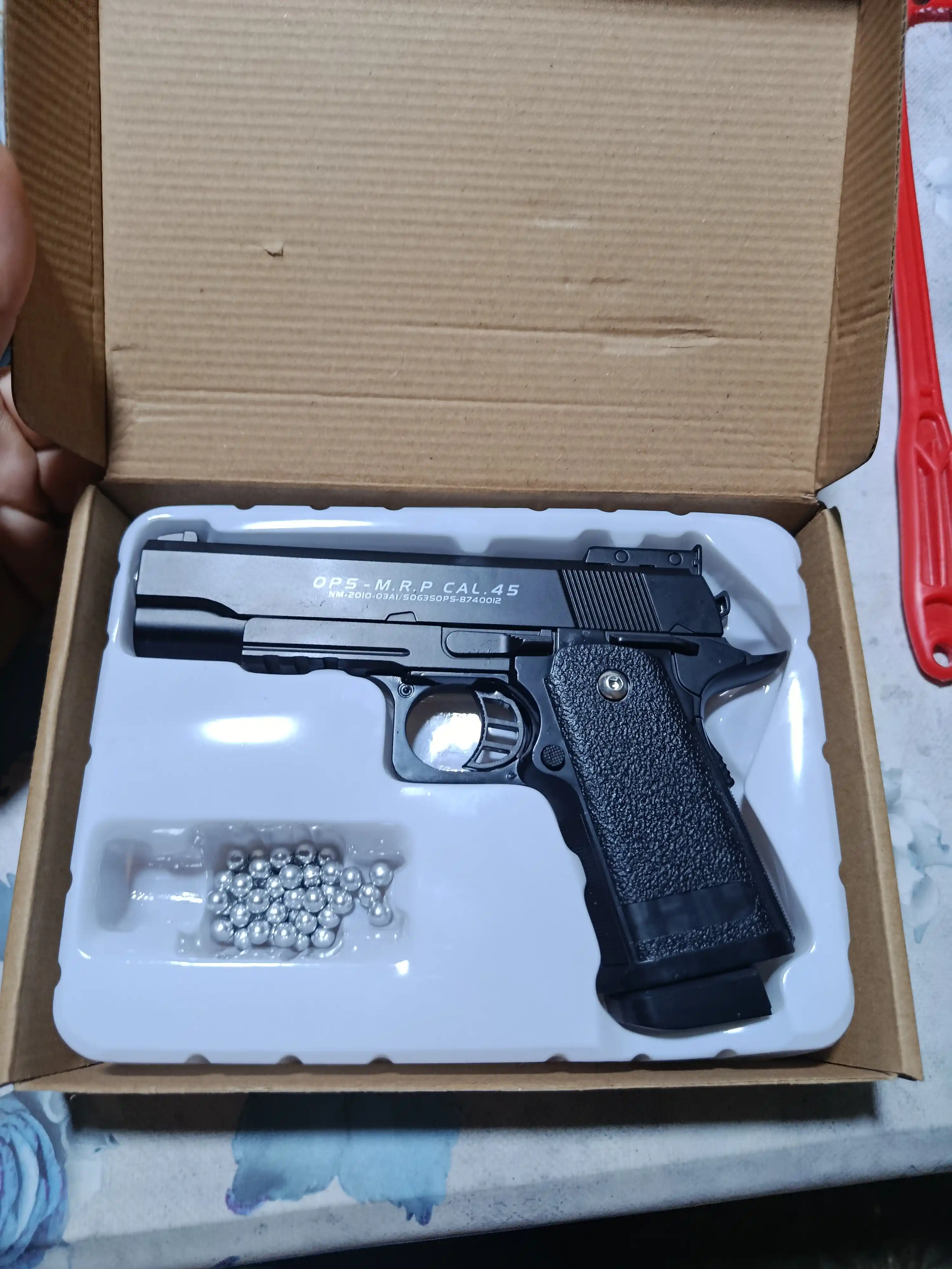 Glock AirSoft quroli, bolalar uchun metall to'pponcha, pnevmatik