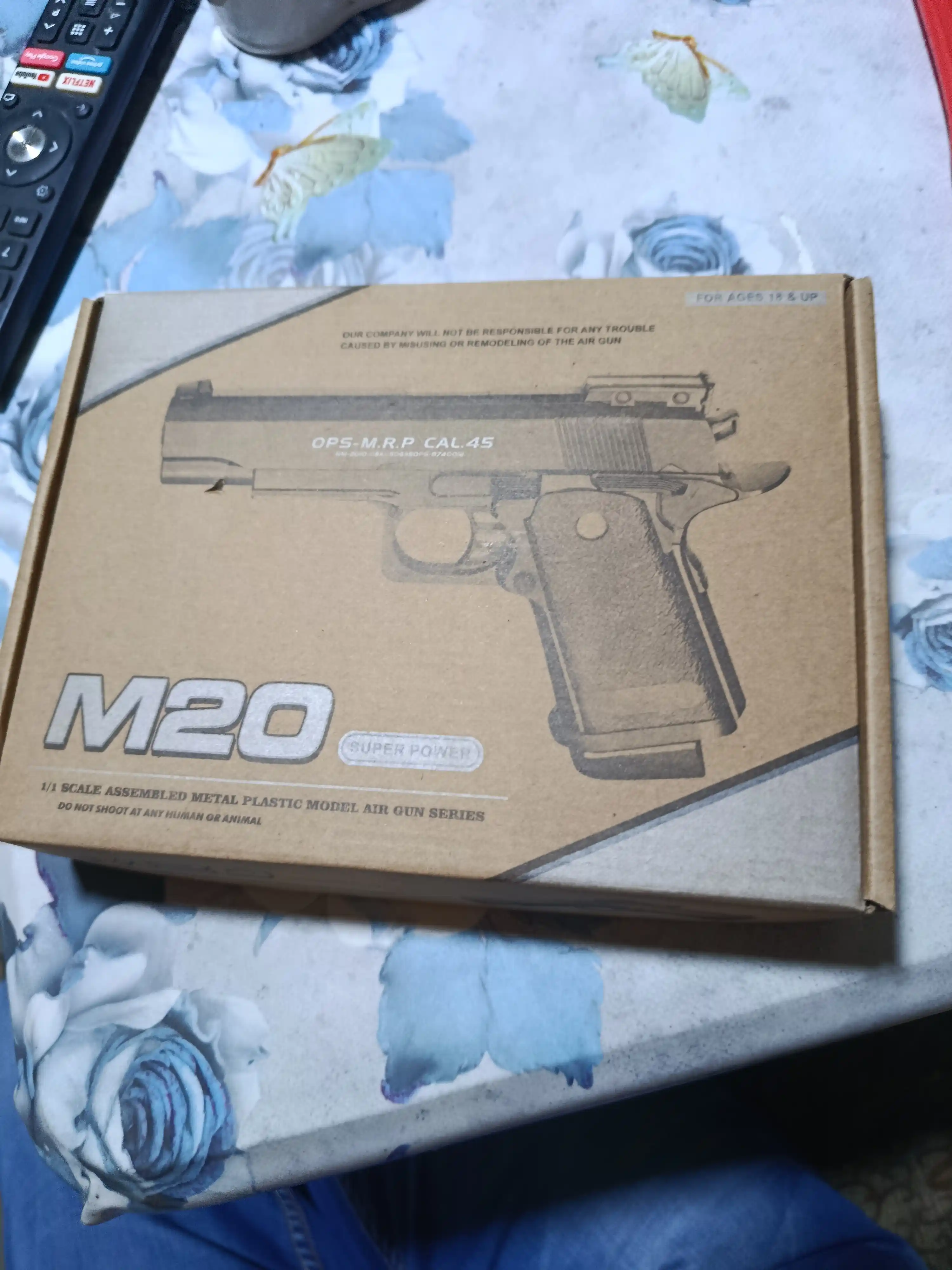Glock AirSoft quroli, bolalar uchun metall to'pponcha, pnevmatik