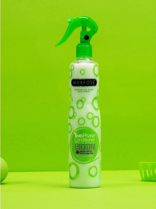 Ikki fazali yuvilmaydigan soch sprey konditsioneri MORFOSE 400 ml