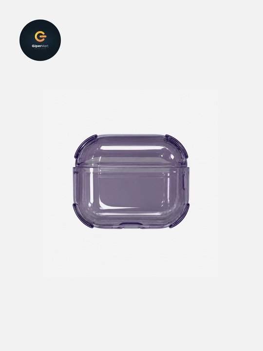 Чехлы для наушников AirPods Pro 3, AirPods 4 Eggshell силиконовый прозрачный с карабином