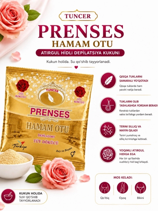 Prenses Hamam Otu — порошок для депиляции - 