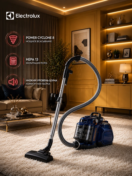 Electrolux SilentPerformer ZSPC2000 changyutgichi, qopsiz, chang qutisi, 2000Vt - 