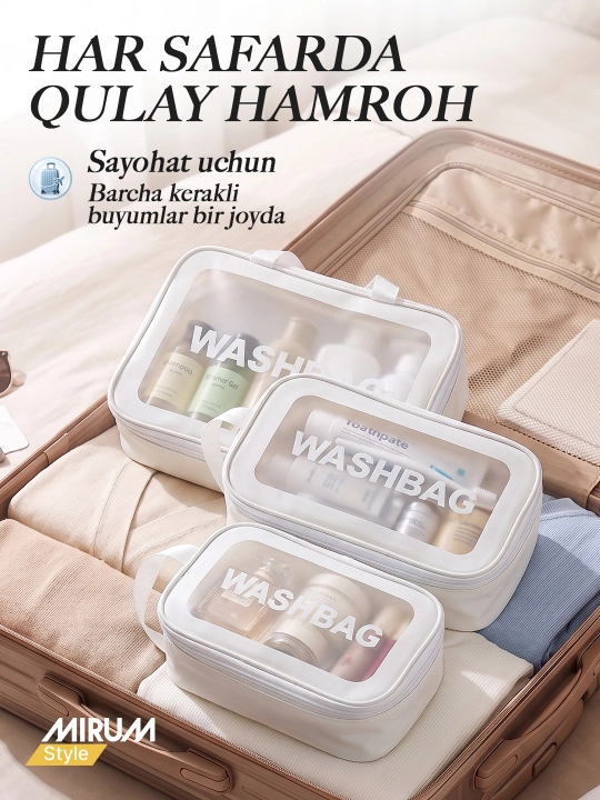 Kosmetik sumka WASHBAG, organayzer kosmetika uchun, kasmetika sumkasi