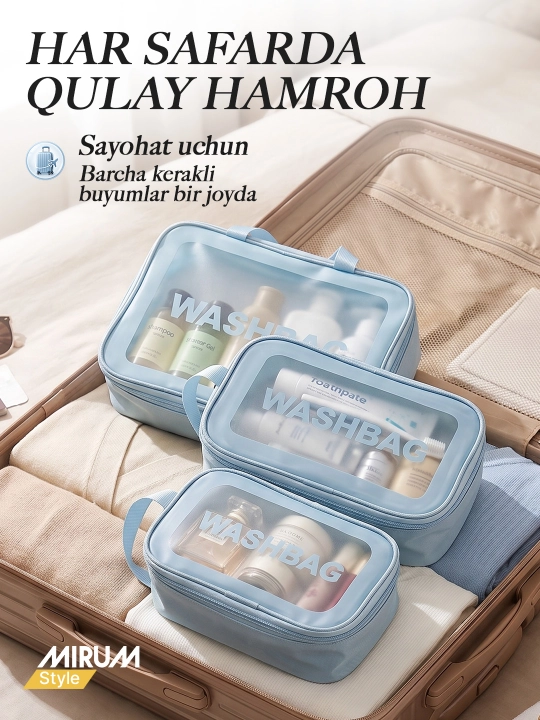 Kosmetik sumka WASHBAG, organayzer kosmetika uchun, kasmetika sumkasi
