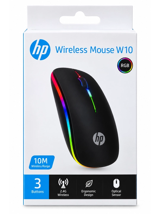 HP M10 simli kompyuter sichqonchasi, USB ulanish, 3 tugmali