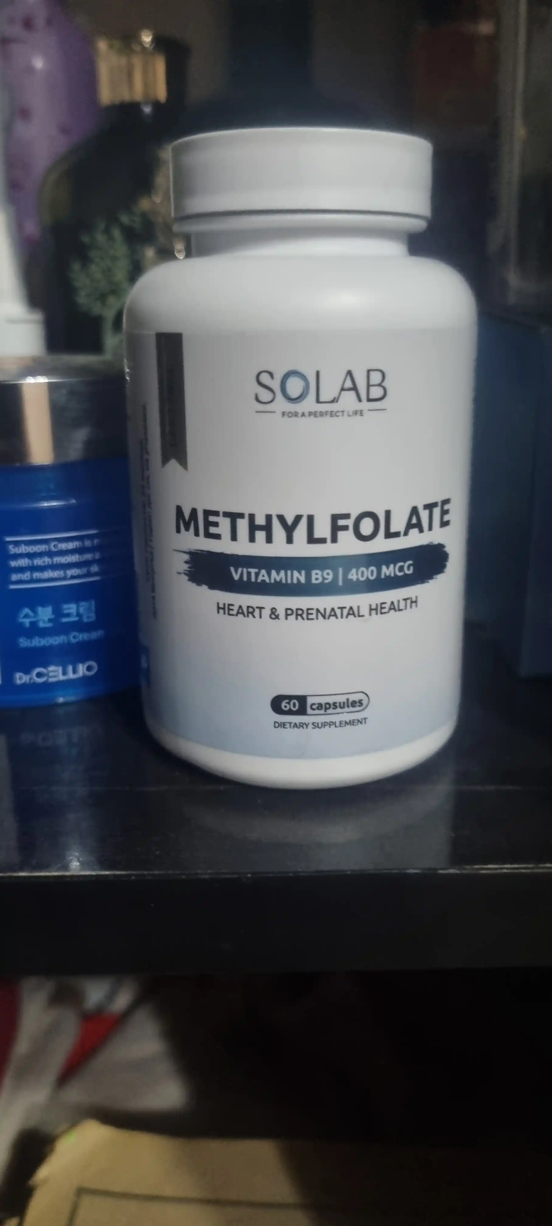 Metilfolat, SOLAB, 400 mkg, 60 kapsula
