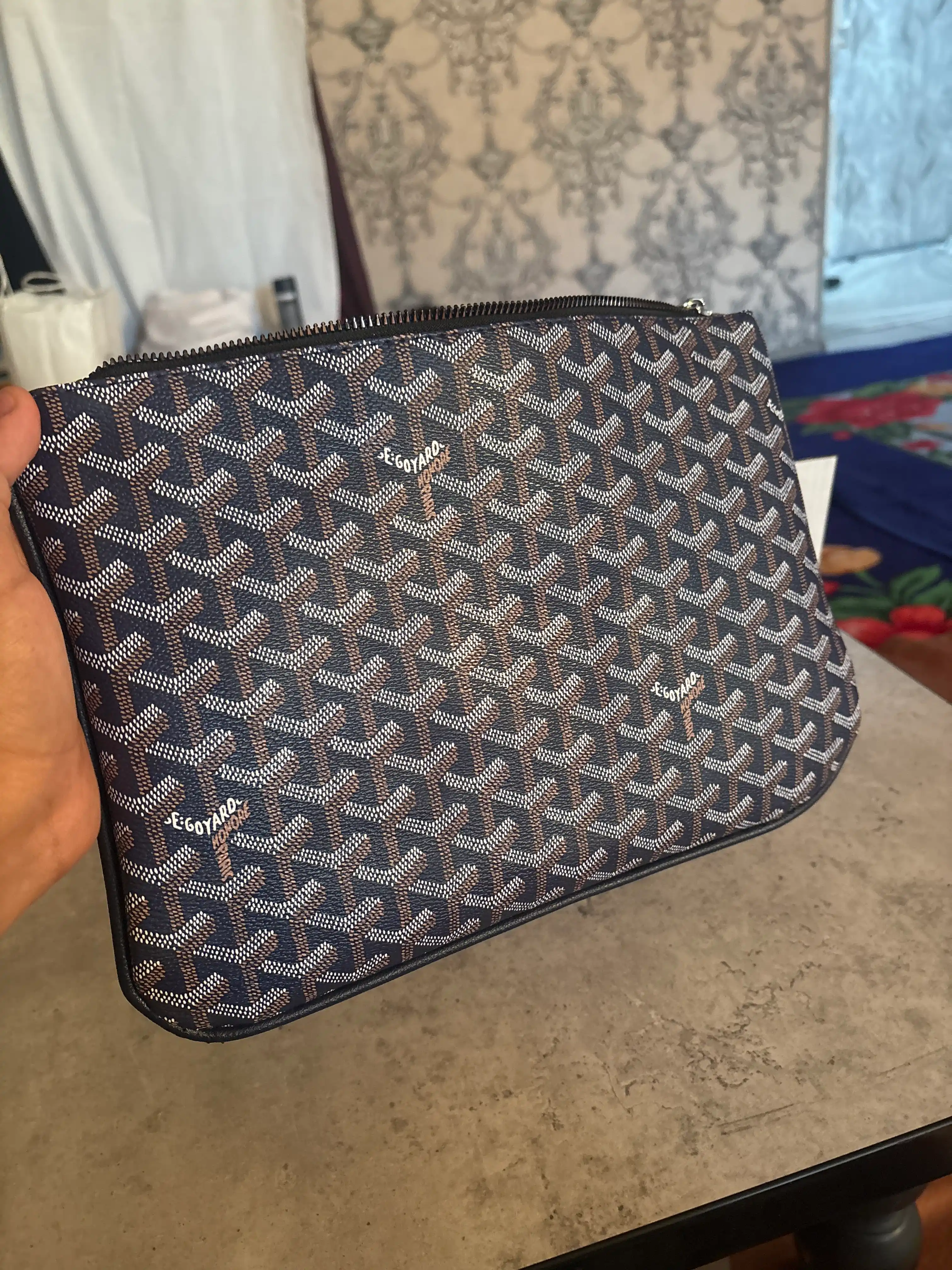 Мужская сумка Goyard, барсетка из эко-кожи, барсетка для мужчин, клатч, дипломат