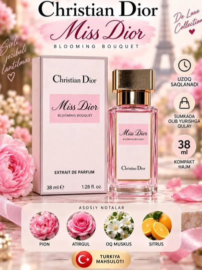 Miss Dior Blooming Bouquet ayollar parfumi, 38 ml - 