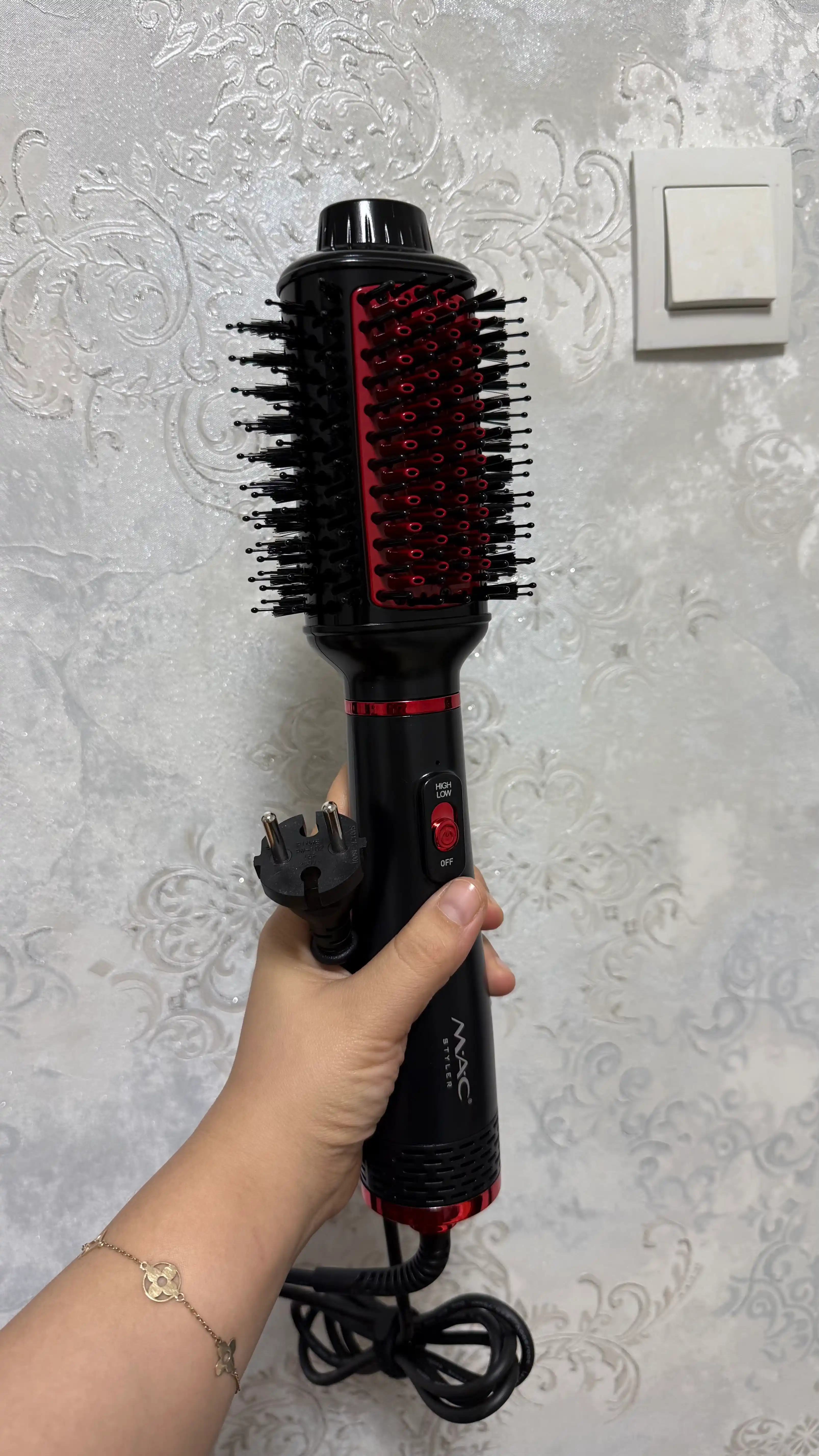 Фен-щётка MAC Styler, фен-расчёска, щётка для сушки волос, стайлер укладки волос, 3 режима