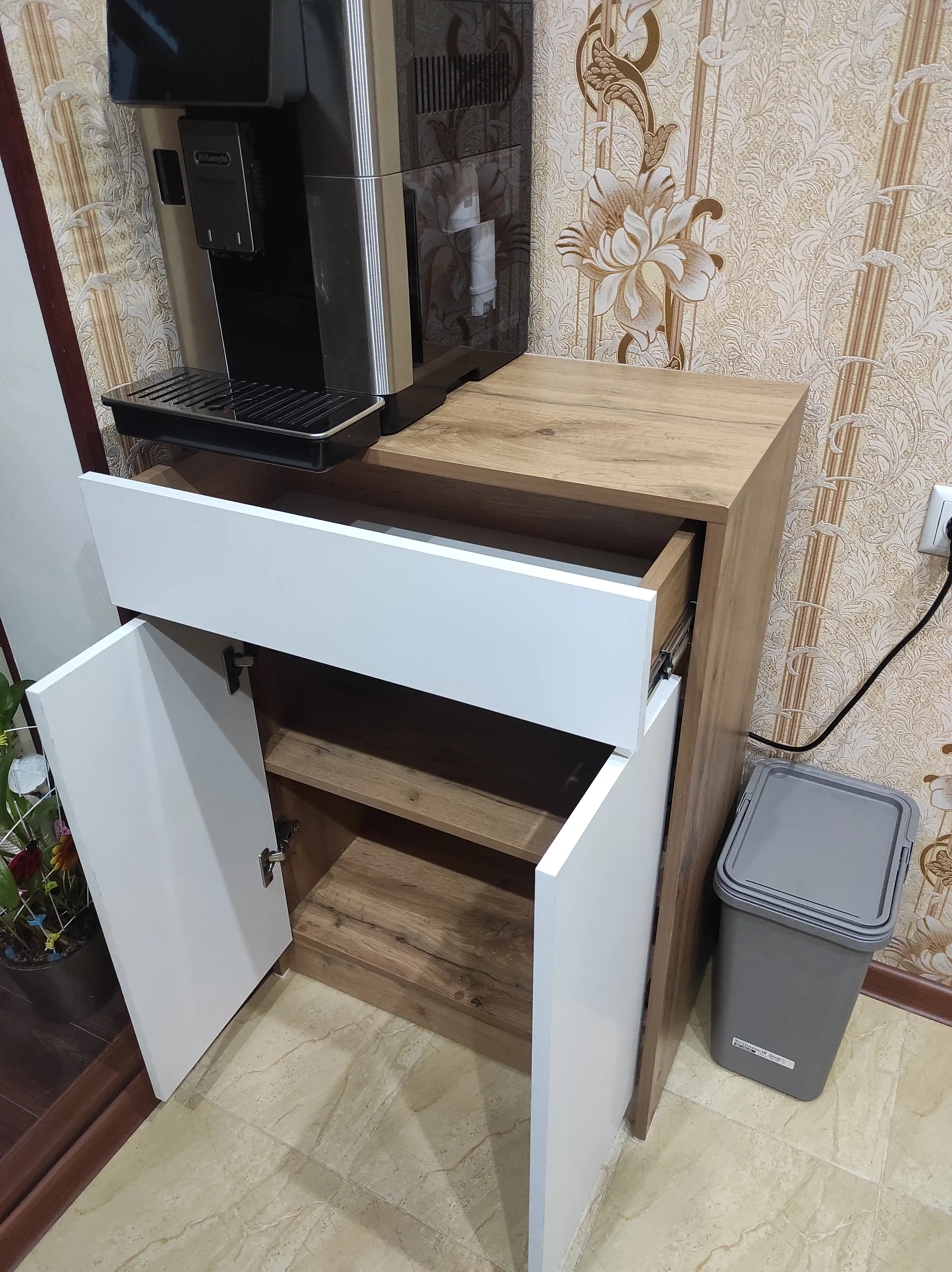 Karma 60 - CH35 - 90x60x35 sm, oshxona uchun tumba-shkaf yig’ilgan holda, LDSP