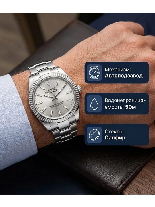 Klassik uslubdagi Rolex erkaklar qo‘l soati - 