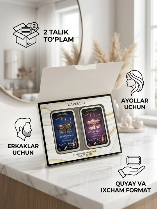 Qattiq atir L’APÉIALO Mysterious 2 xil variant