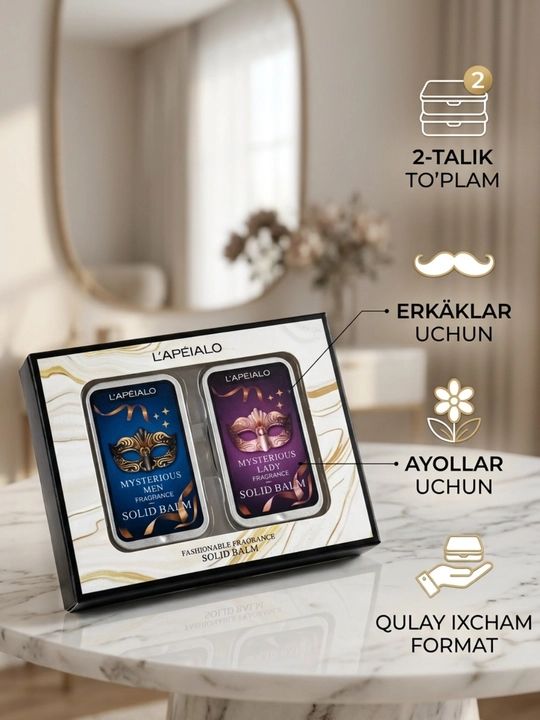 Qattiq atir L’APÉIALO Mysterious 2 xil variant