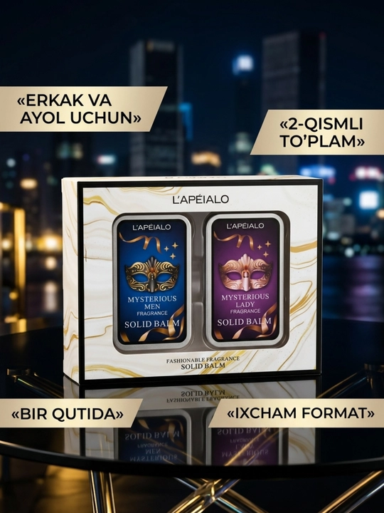Qattiq atir L’APÉIALO Mysterious 2 xil variant