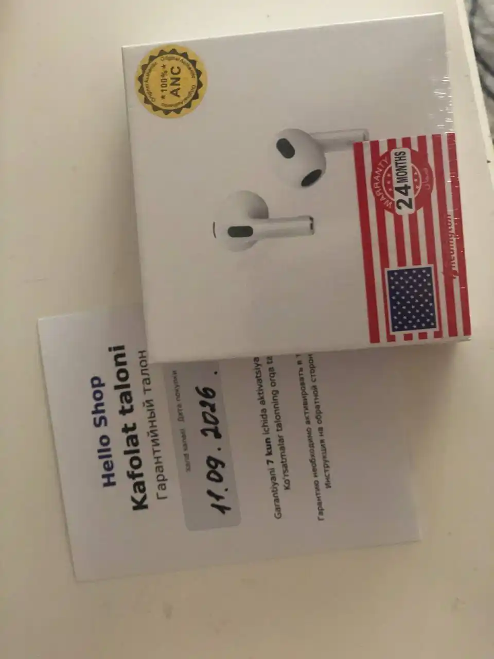 Simsiz quloqchinlar Pods 3,IPhone va Android uchun,Bluetooth quloqchinlari,Hello shop