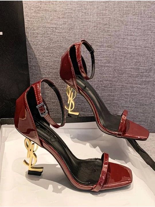 Женские босоножки на высоком каблуке Saint Laurent YSL - 