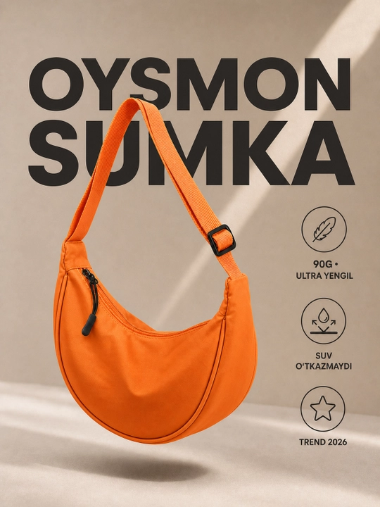 Женская сумка через плечо, спортивная холщовая сумка полумесяц