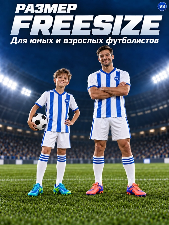 Bolalar va kattalar uchun sport futbol getralari, 1-3 juftlik to‘plam