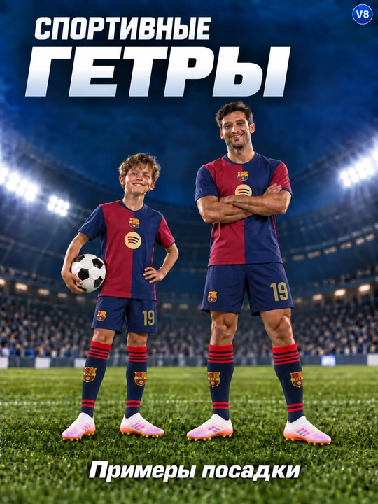 Bolalar va kattalar uchun sport futbol getralari, 1-3 juftlik to‘plam