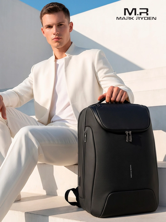 Рюкзак Mark Ryden MR9100 c Bluetooth трекером, двусторонний кодовый замок TSA, мужской