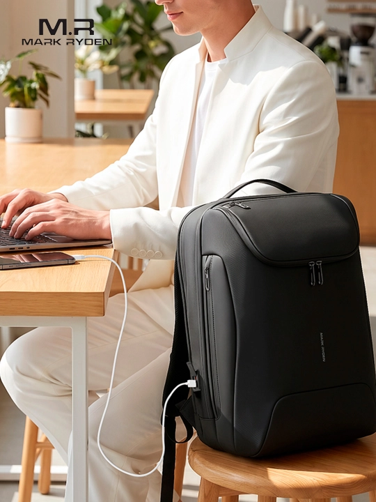 Рюкзак Mark Ryden MR9100 c Bluetooth трекером, двусторонний кодовый замок TSA, мужской