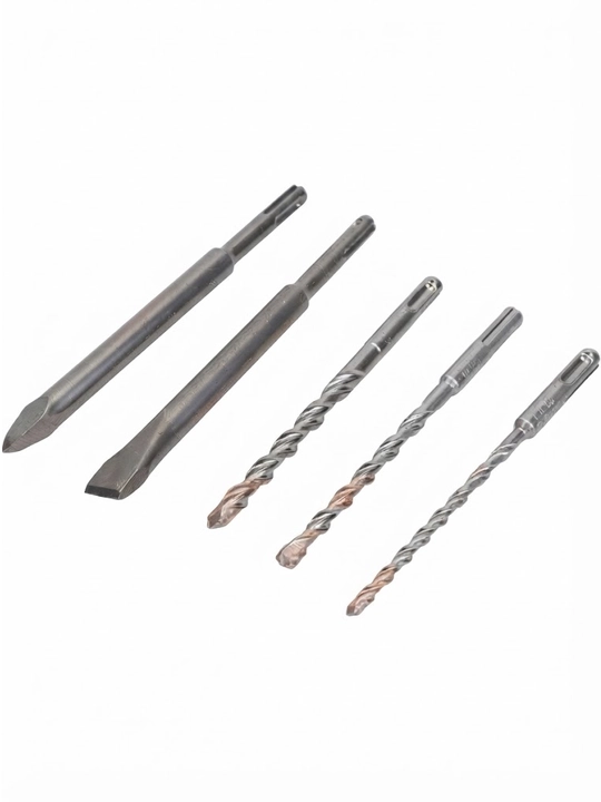 Milwaukee SDS-Plus Chisel/burg'ulash uchlari to'plami (5 dona)