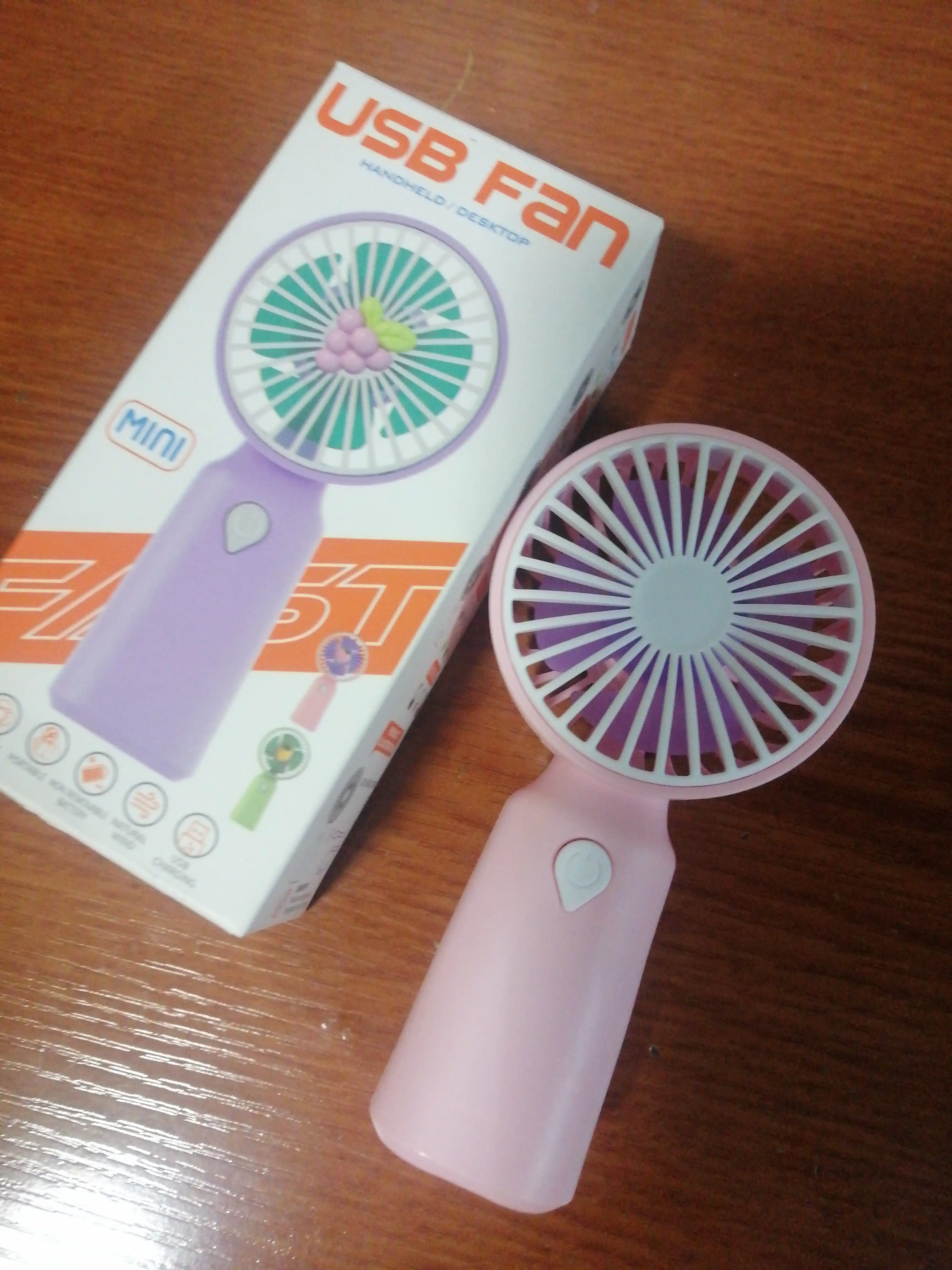 Mini qo‘l ventilyatori, stol usti, USB portativ, tasodifiy rang