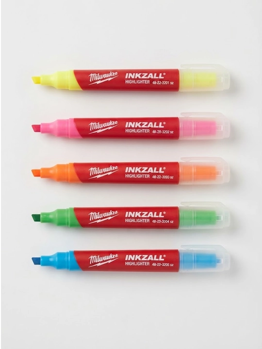 Milwaukee INKZALL rangli matn markerlari (5 dona)