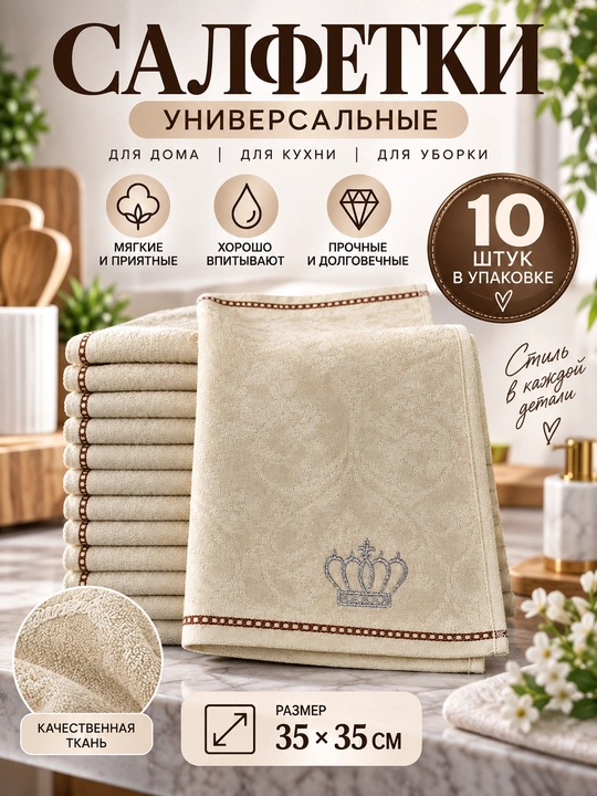 Полотенца 10 шт