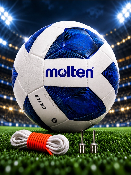 Futbol to‘pi Molten 1000 Vantaggio F5A, mashg‘ulot uchun, 5-o‘lcham, oq-ko‘k - 
