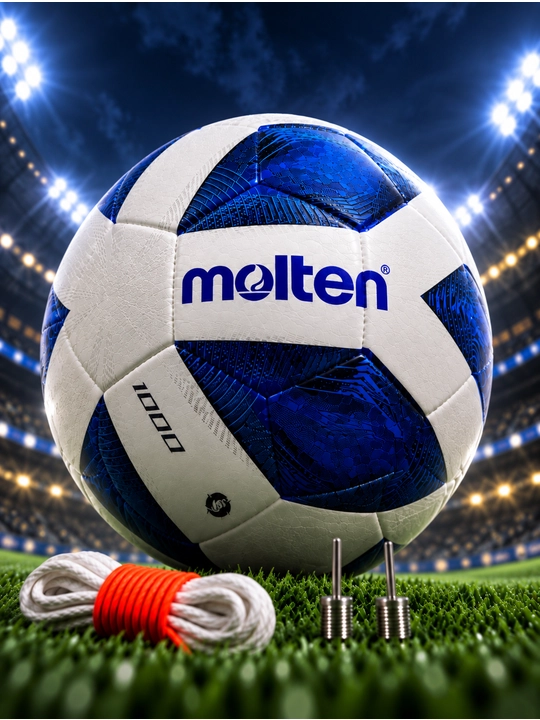 Futbol to‘pi Molten 1000 Vantaggio F5A, mashg‘ulot uchun, 5-o‘lcham, oq-ko‘k