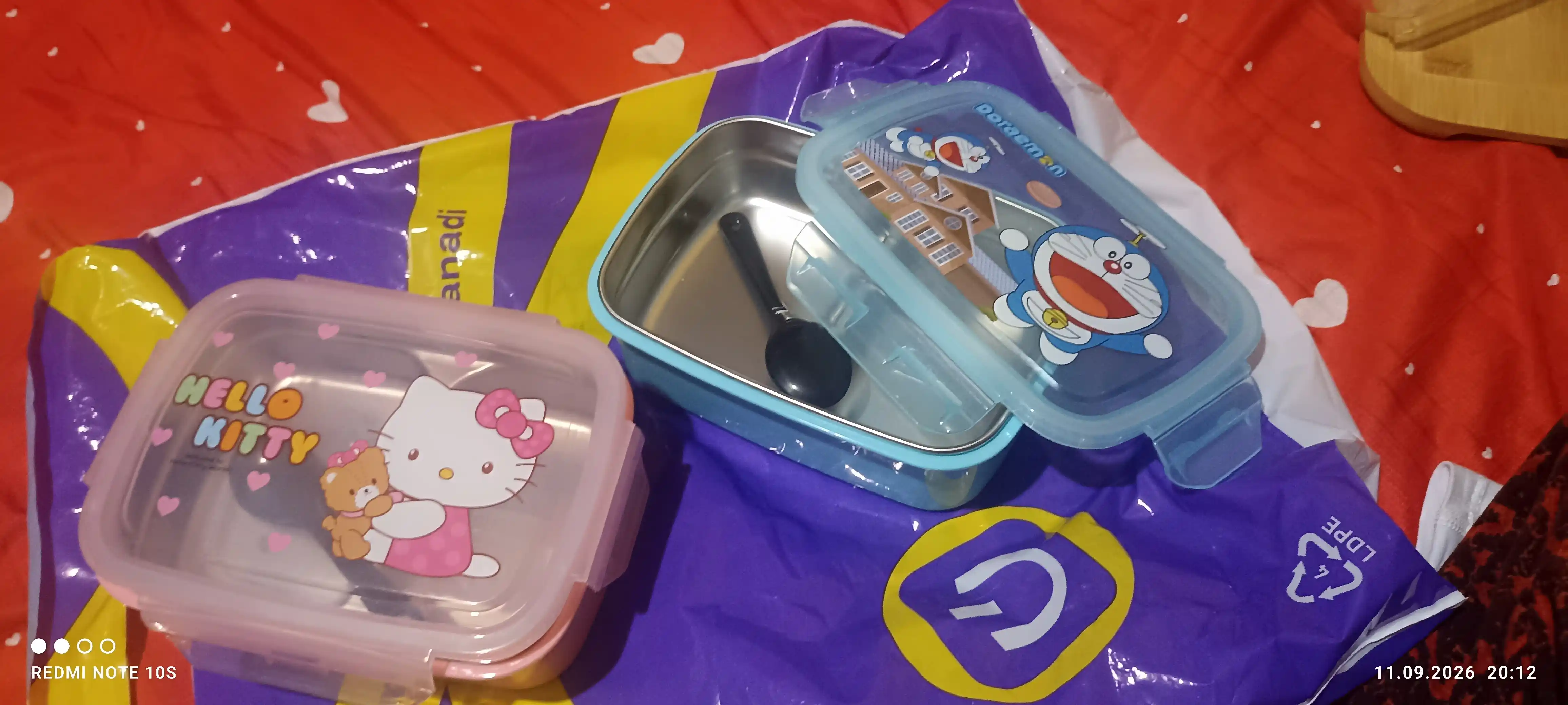 Tushlik qutisi, maktab taomlari uchun konteyner, ovqat tashish uchun konteyner, lunchbox
