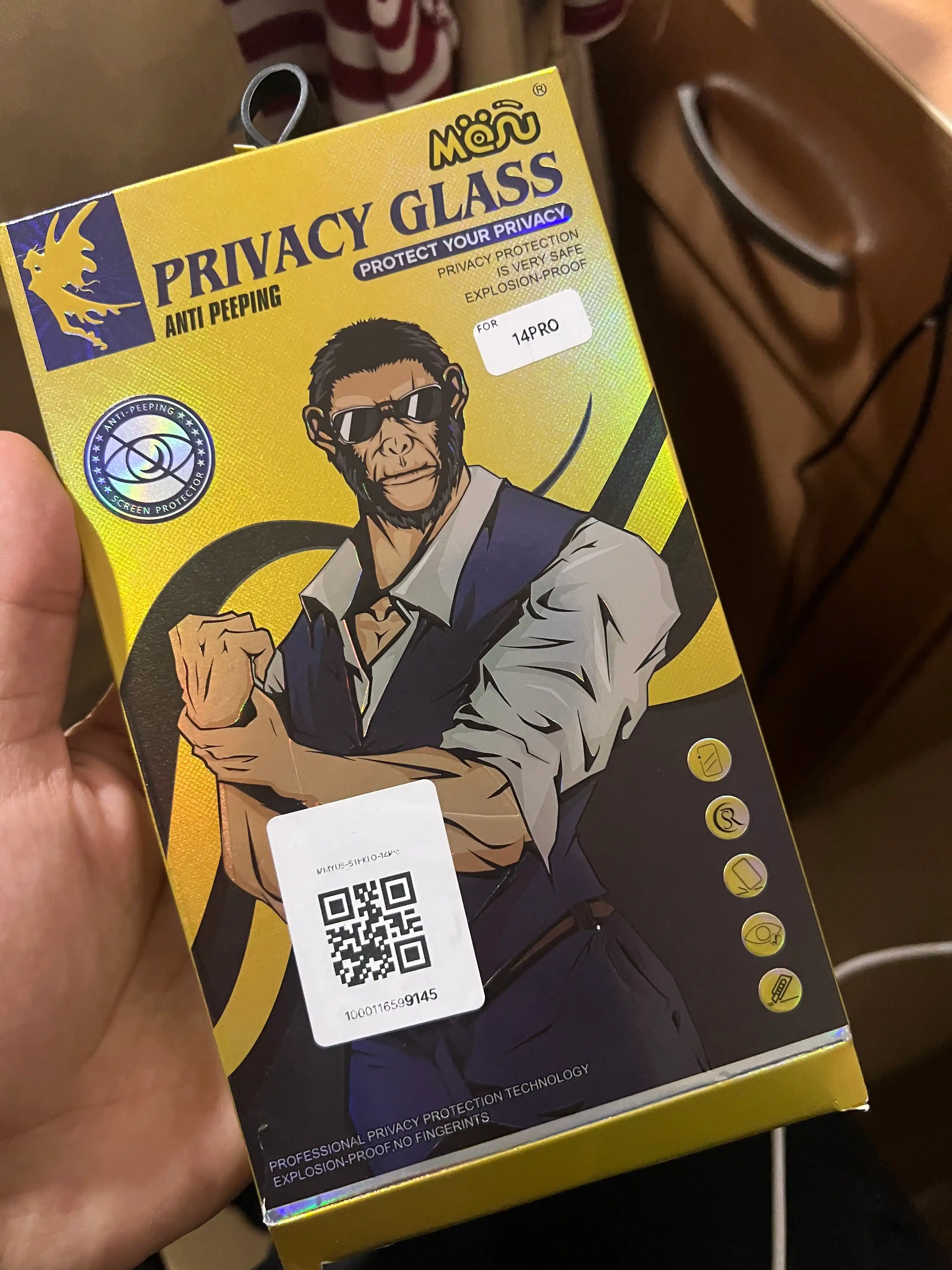 IPhone XR - 17 Pro Max uchun josusga qarshi himoya oynasi