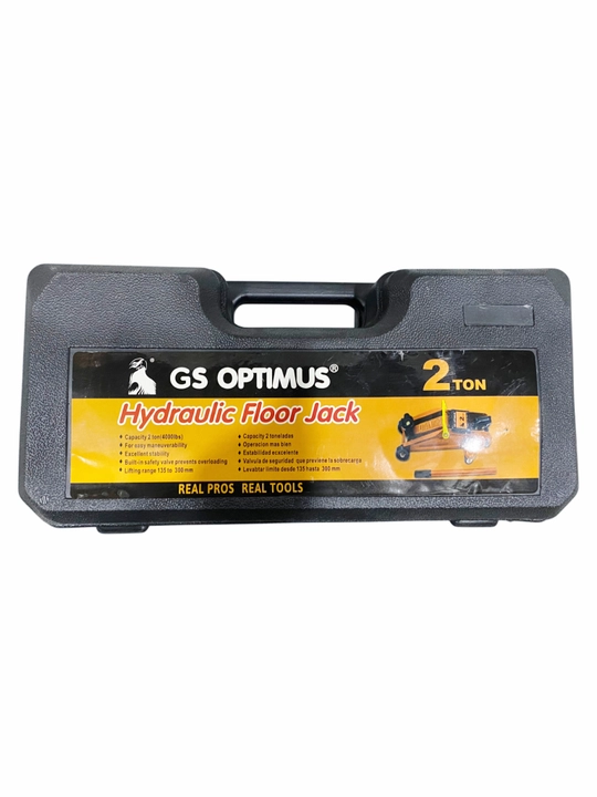 GS OPTIMUS 2 tonna gidravlik domkrat (ko‘tarish balandligi 135-300 mm, jomadonda) 