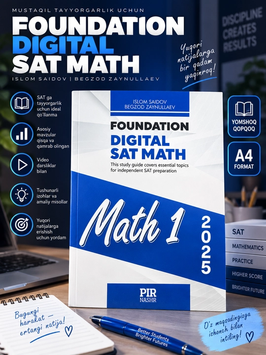 Foundation Digital SAT Math 1, Islom Saidov, Begzod Zaynullaev - 