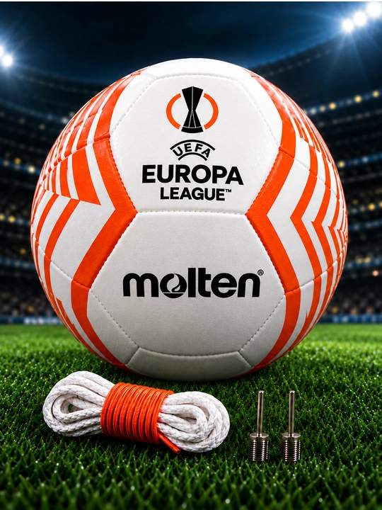 Molten futbol to‘pi UEFA Yevropa ligasi Professional 5-o‘lcham, oq va to‘q sariq - 