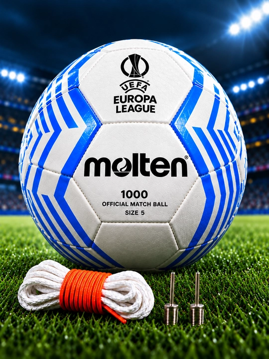 Futbol to‘pi Molten Europa 1000, UEFA Europa League, 5-o‘lcham, oq-ko‘k - 