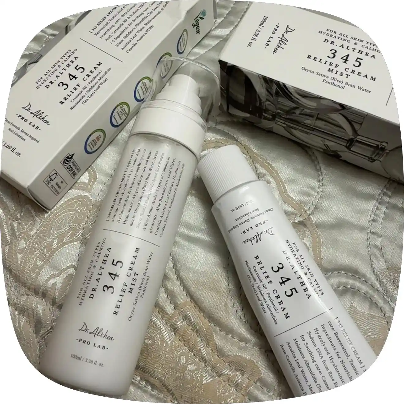 Dr. Althea 345 Relief Cream Mist успокаивающий мист с гидролатом риса и пантенолом