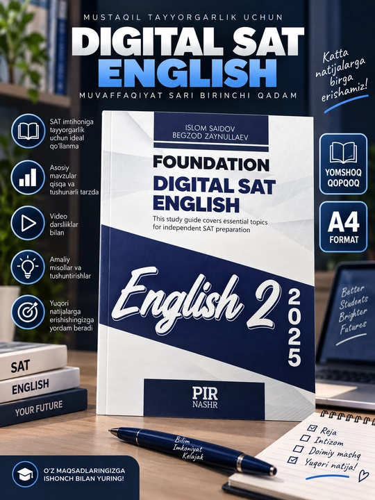 Foundation Digital SAT English 2, Islom Saidov, Begzod Zaynullaev - 