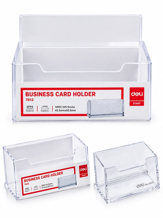 Deli 7623 vizitka uchun stend (Business Card Holder) - 