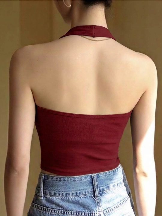 Ayollar uchun mayka top, chashka tikilgan, universal o'lcham, 40-65 kg gacha