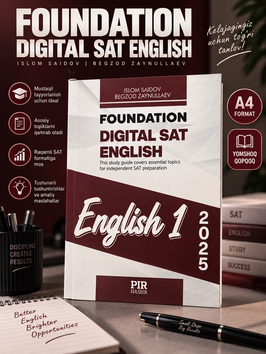 Foundation Digital SAT English 1, Islom Saidov, Begzod Zaynullaev - 